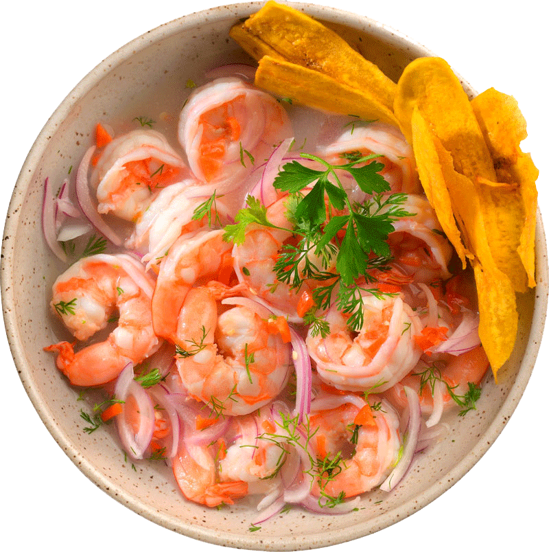 Ceviche de camarón